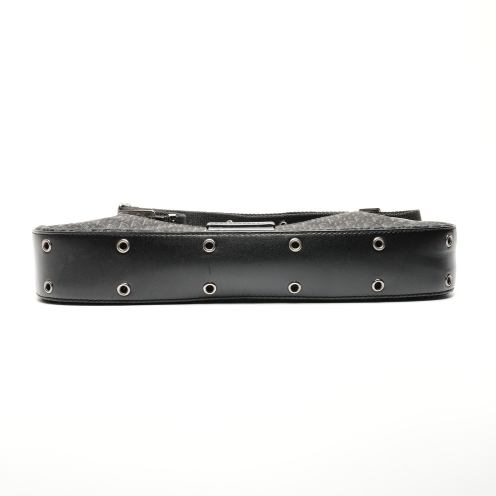 CHRISTIAN DIOR Black Canvas Trotter Shoulder Bag - Picture 7 of 13